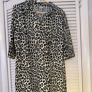 Jude Connally animal print dress